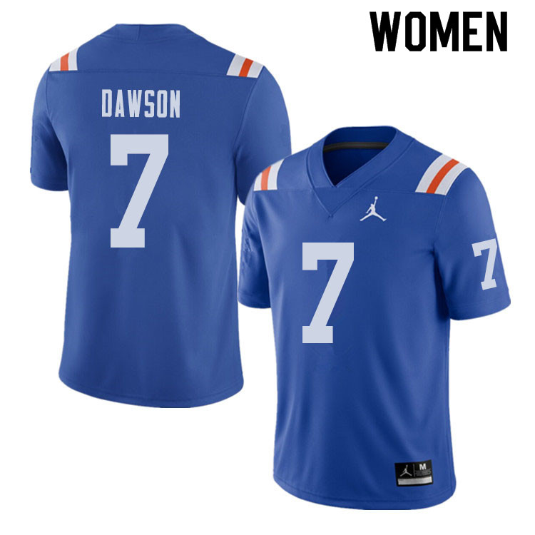 Jordan Brand Women #7 Duke Dawson Florida Gators Throwback Alternate College Football Jerseys Sale-R